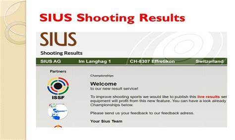 sius results shooting